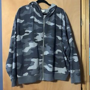 Victoria Secret Camo Zip up hoodie size XL